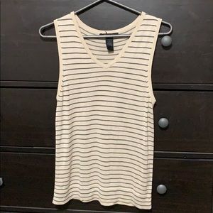 Vintage The Limited Silk  Striped Tank Top